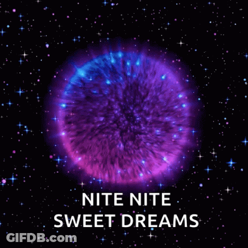 Purple And Blue Sphere Nite Nite Sweet Dreams GIF