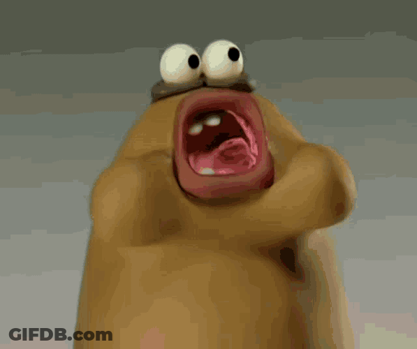 Purple And Brown Chewing Gum GIF