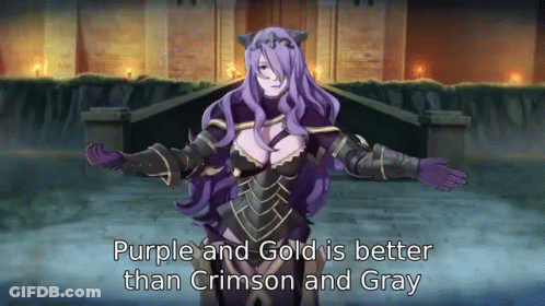 Purple And Gold Is Better Than Crimson And Gray GIF