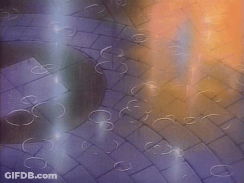 Purple And Orange Brick Wall With Circles GIF