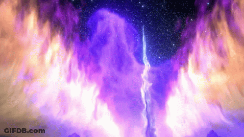 Purple And Orange Galaxy GIF