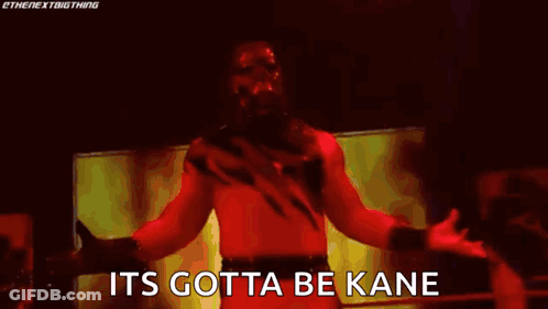 Purple And Pink Background Saying Its Gotta Be Kane GIF