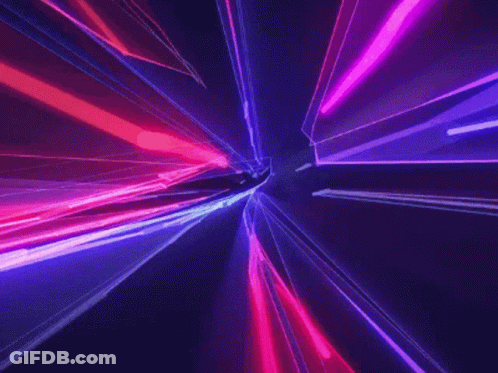 Purple And Pink Background Saying War Spec GIF