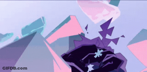 Purple And Pink Graphic With Star GIF