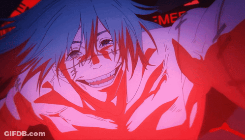 Purple And Red Drawing Of Person With Word Eme GIF