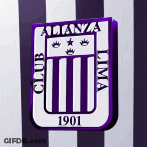 Purple And White Alianza Lima Logo 1901 GIF