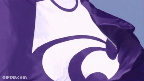 Purple And White Flag With Letter C GIF