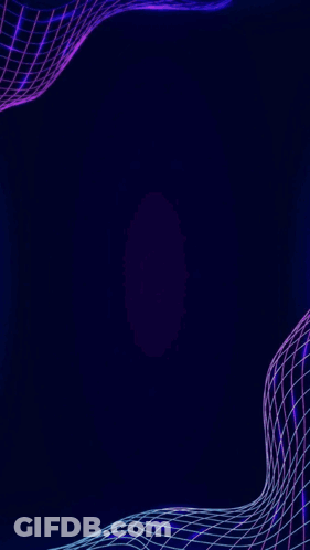 Purple And White Flowers On Black Background GIF