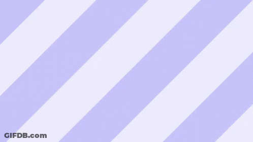 Purple And White Striped Background With Four Posts In Purple Letters GIF