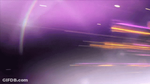 Purple And Yellow Background With Rainbow GIF