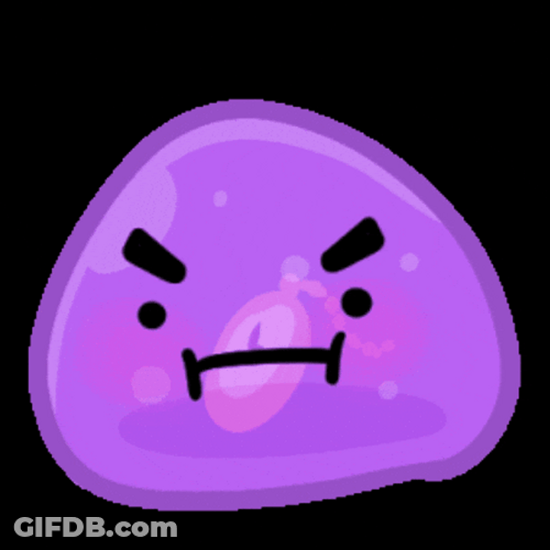 Purple Angry Slime Jelly Boing GIF