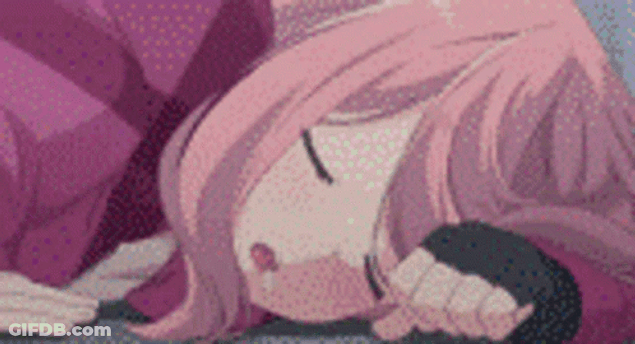 Purple Anime Girl In Deep Slumber GIF