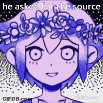 Purple Anime Girl With Flower Crown GIF