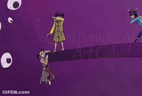 Purple Background Art Cafe GIF