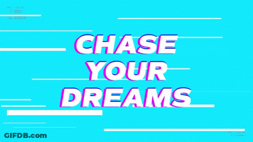 Purple Background Chase Your Dreams GIF