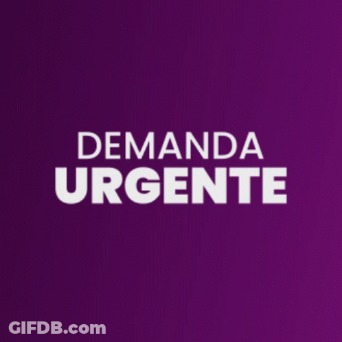 Purple Background Demanda Urgente GIF