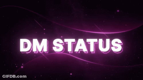 Purple Background DM Status GIF