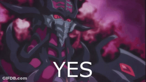 Purple Background Dragon Saying Yes GIF