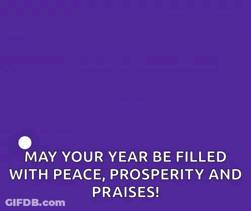 Purple Background Fireworks Happy New Year GIF