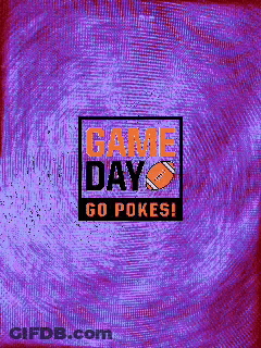 Purple Background Game Day Go Pokes GIF