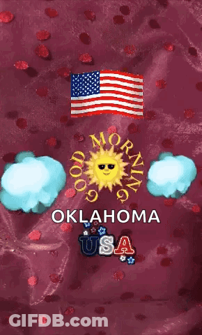 Purple Background Good Morning Oklahoma GIF