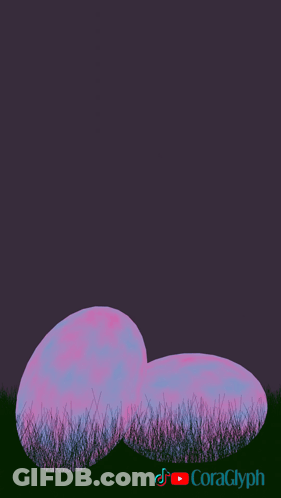 Purple Background Happy Easter GIF