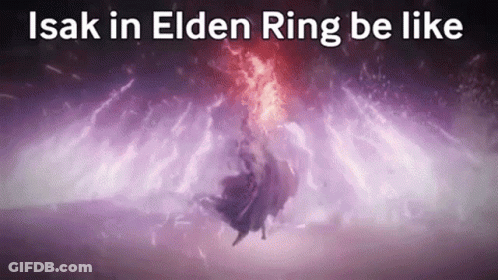 Purple Background Isak In Elden Ring Be Like GIF