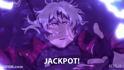 Purple Background Man Jackpot GIF
