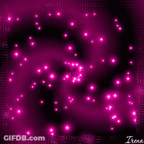 Purple Background Pink Stars Irena GIF