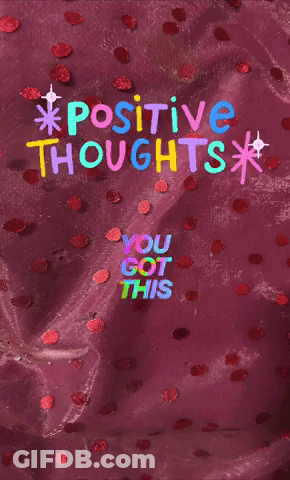 Purple Background Positive Thoughts You Got This GIF