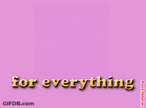 Purple Background Saying Thank You For Everything GIF