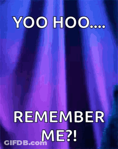Purple Background Saying Yoo Hoo Remember Me GIF