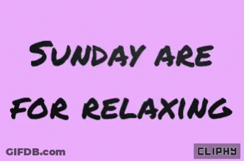 Purple Background Sunday Are For Relaxing GIF
