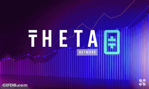 Purple Background Theta Network GIF