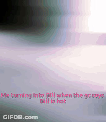 Purple Background We Turning Into Bill When The Gc Says Bill Is Hot GIF