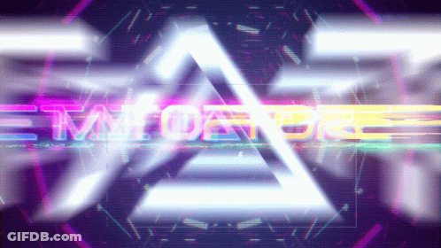 Purple Background White Triangle M.O.A.P.E GIF