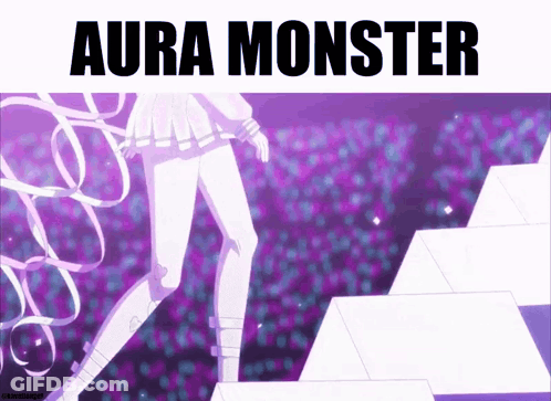 Purple Background With Aura Monster GIF