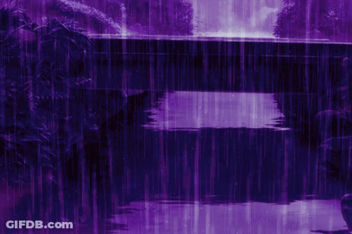 Purple Background With Bridge And Trees GIF