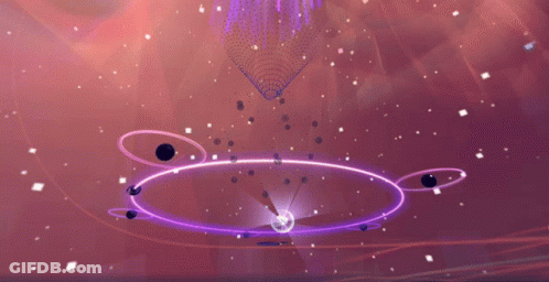 Purple Background With Circles And Dots GIF