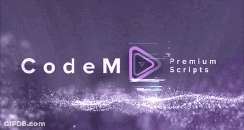Purple Background With Codem Premium Scripts GIF