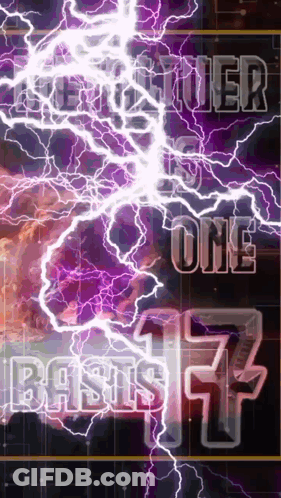 Purple Background With Lightning Frontier Is One Basics GIF