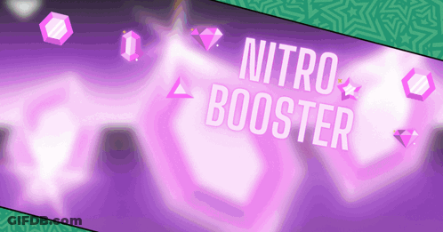Purple Background With Nitro Booster GIF