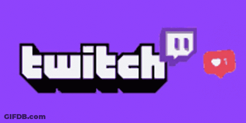 Purple Background With Twitch Logo And Likes GIF