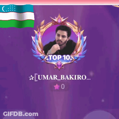 Purple Background With Umar In White Letters GIF
