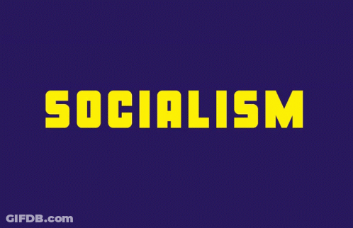 Purple Background With Yellow Poverty Text GIF