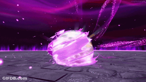 Purple Ball Maplestorybf Video Game Scene GIF