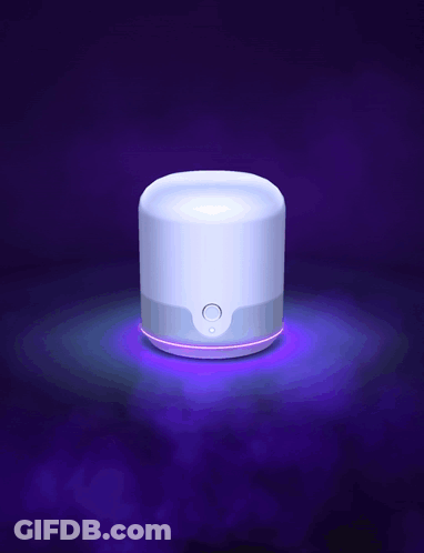 Purple Ball With Letter M GIF