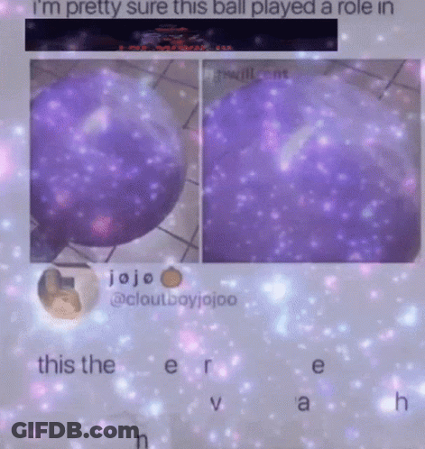 Purple Balloon Saying I'm Pretty Sure This Ball Played A Role In GIF