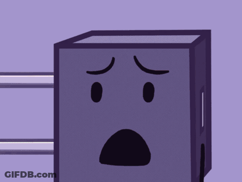 Purple Box Cartoon Face GIF