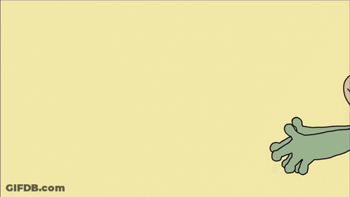 Purple Bunny And Green Frog Hugging GIF